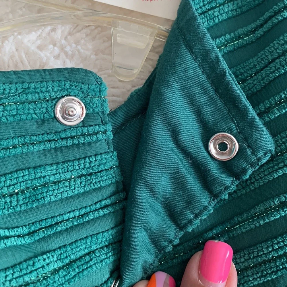 Cat & Jack Emerald Green Dress 6-9M EUC Short Sleeves